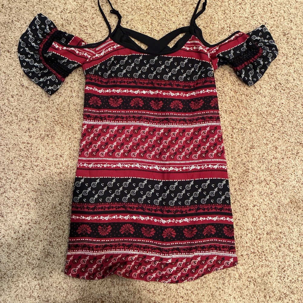 Bohemian Off-Shoulder Dress